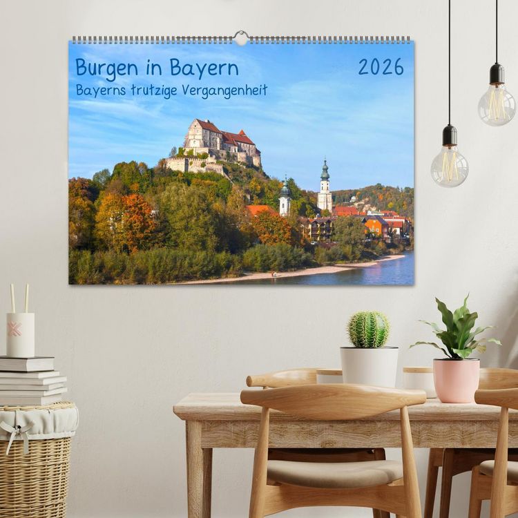 Produktbild: Burgen in Bayern Bayerns trutzige Vergangenheit (Wandkalender 2026 DIN A2 quer), CALVENDO Monatskalender
