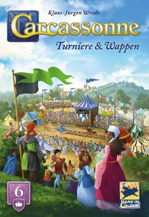Produktbild: Hans im Gl&uuml;ck HIGD0136 - Carcassonne, Turniere & Wappen (Auflage 2025), 6. Erweiterung