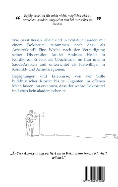 Produktbild: Warum Reisen mehr Wert ist als (m)ein Doktortitel