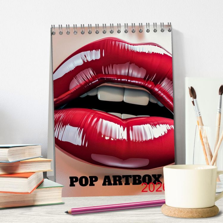 Produktbild: Pop Artbox (Tischkalender 2026 DIN A5 hoch), CALVENDO Monatskalender