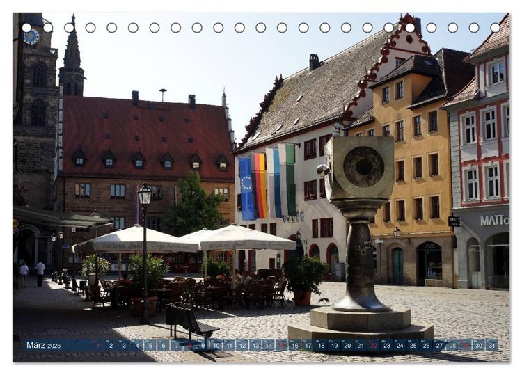 Produktbild: Die Residenzstadt Ansbach (Tischkalender 2026 DIN A5 quer), CALVENDO Monatskalender