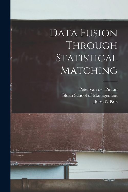 Produktbild: Data Fusion Through Statistical Matching