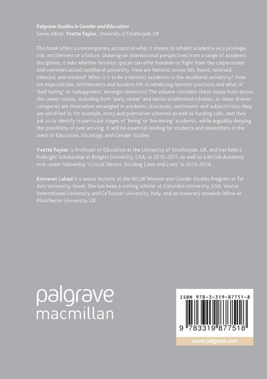 Produktbild: Feeling Academic in the Neoliberal University