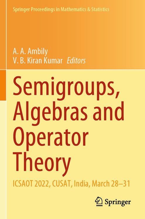 Produktbild: Semigroups, Algebras and Operator Theory