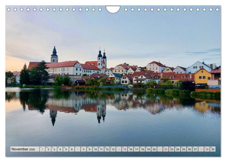 Produktbild: Bezauberndes Telc in Tschechien (Wandkalender 2026 DIN A4 quer), CALVENDO Monatskalender