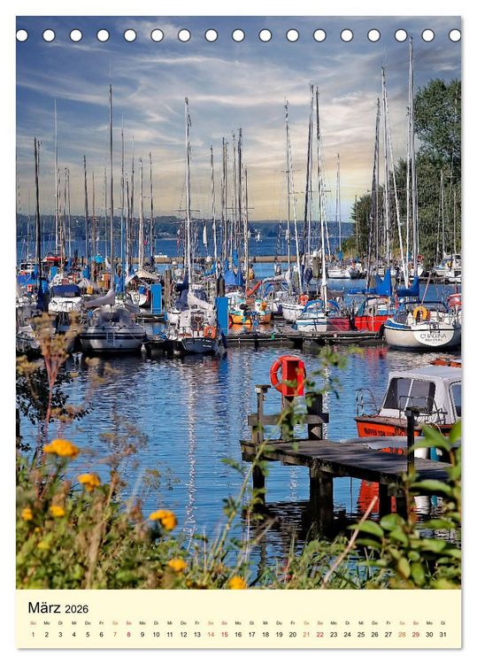 Produktbild: Flensburg - so bezaubernd (Tischkalender 2026 DIN A5 hoch), CALVENDO Monatskalender