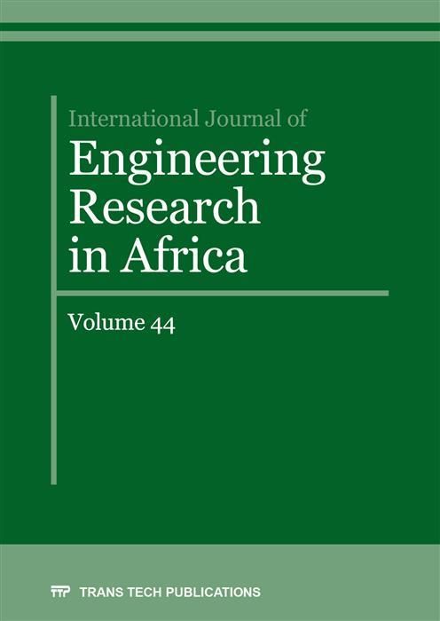 Produktbild: International Journal of Engineering Research in Africa Vol. 44