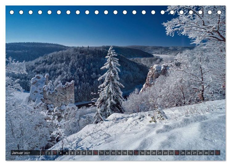 Produktbild: Kulturlandschaft Obere Donau (Tischkalender 2027 DIN A5 quer), CALVENDO Monatskalender