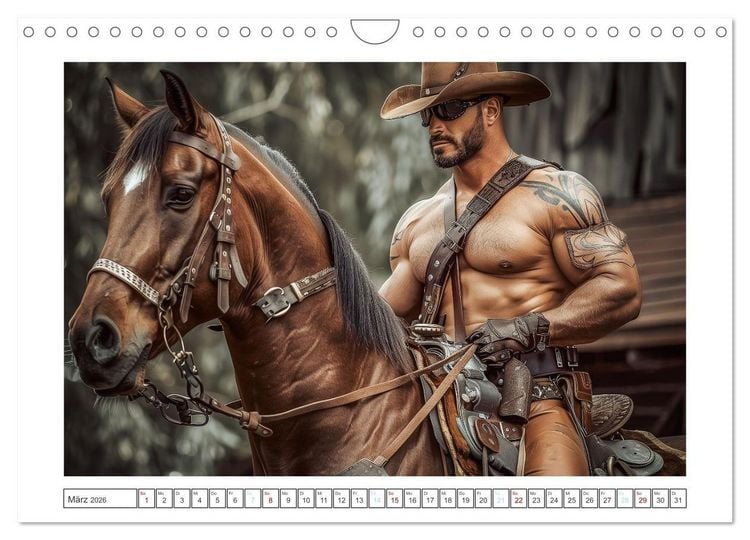 Produktbild: Im Bann des Cowboys (Wandkalender 2026 DIN A4 quer), CALVENDO Monatskalender