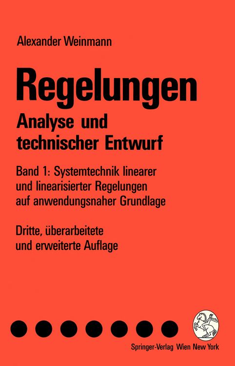 Produktbild: Regelungen Analyse und technischer Entwurf