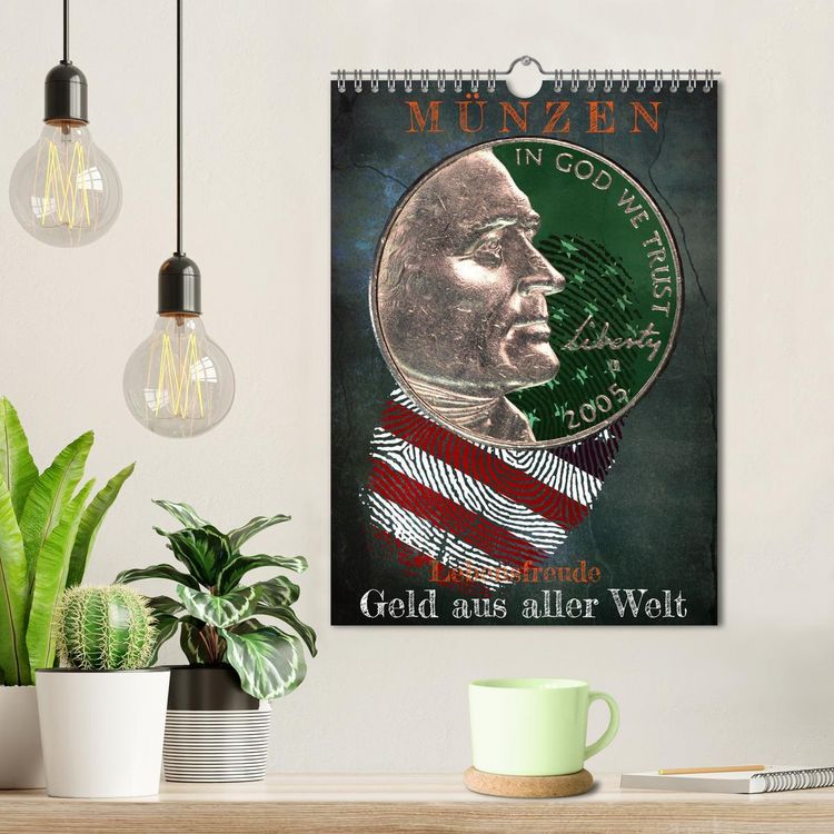 Produktbild: M&uuml;nzen - Geld aus aller Welt (Wandkalender 2026 DIN A4 hoch), CALVENDO Monatskalender