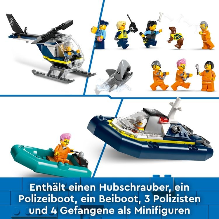 Produktbild: LEGO City Polizeistation auf der Gef&auml;ngnisinsel, Polizei Spielzeug 60419