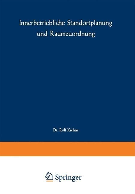 Produktbild: Innerbetriebliche Standortplanung und Raumzuordnung