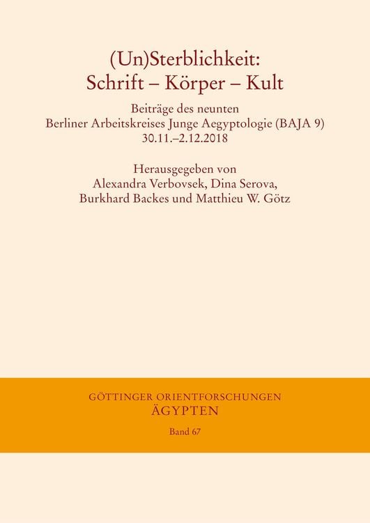 Produktbild: (Un) Sterblichkeit: Schrift - K&ouml;rper - Kult