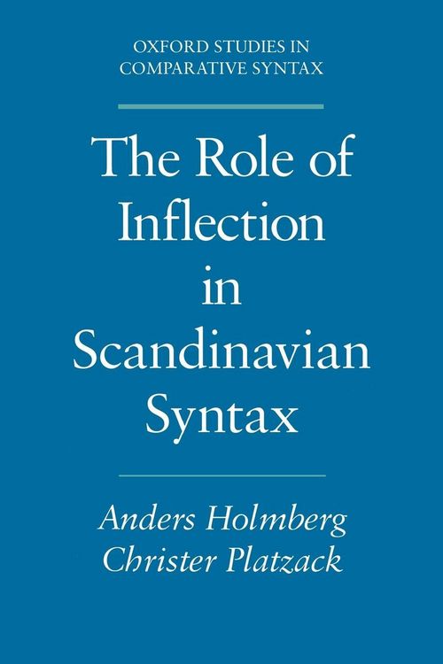 Produktbild: Role of Inflection Scandinavian Syntax Oscs