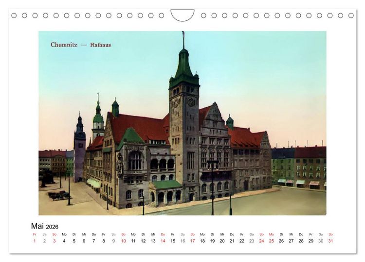 Produktbild: Gr&uuml;&szlig;e aus Chemnitz (Wandkalender 2026 DIN A4 quer), CALVENDO Monatskalender