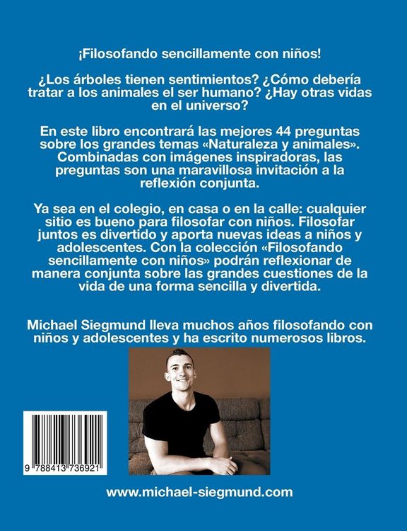Produktbild: Filosof&iacute;a para ni&ntilde;os: Naturaleza y animales. Las mejores 44 preguntas para filosofar con ni&ntilde;os y adolescentes