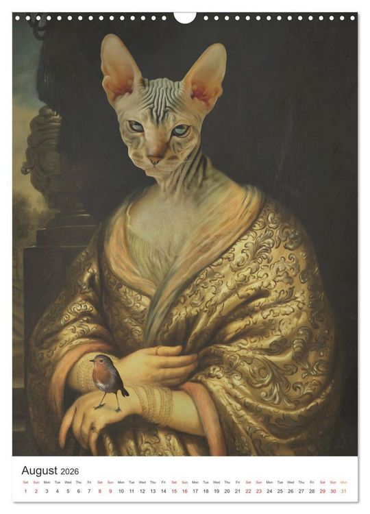 Produktbild: Aristocrat Cats (Wall Calendar 2026 DIN A3 portrait), CALVENDO 12 Month Wall Calendar