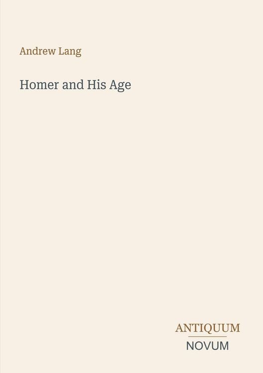 Produktbild: Homer and His Age