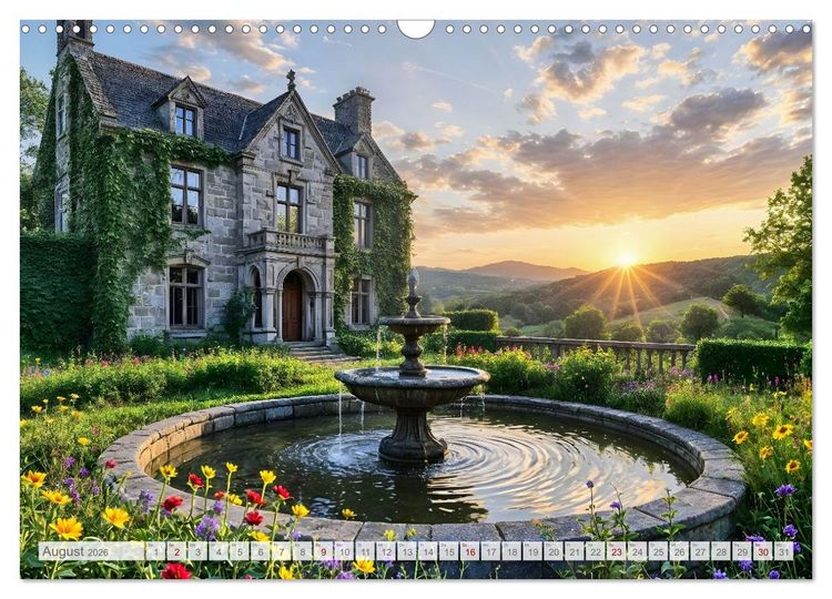 Produktbild: Fl&uuml;stern der Verg&auml;nglichkeit - Gothic Dark Nature Landschaften (Wandkalender 2026 DIN A3 quer), CALVENDO Monatskalender