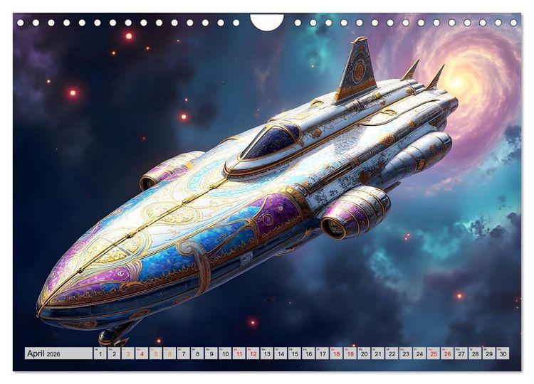 Produktbild: Kosmische Extravaganz (Wandkalender 2026 DIN A4 quer), CALVENDO Monatskalender