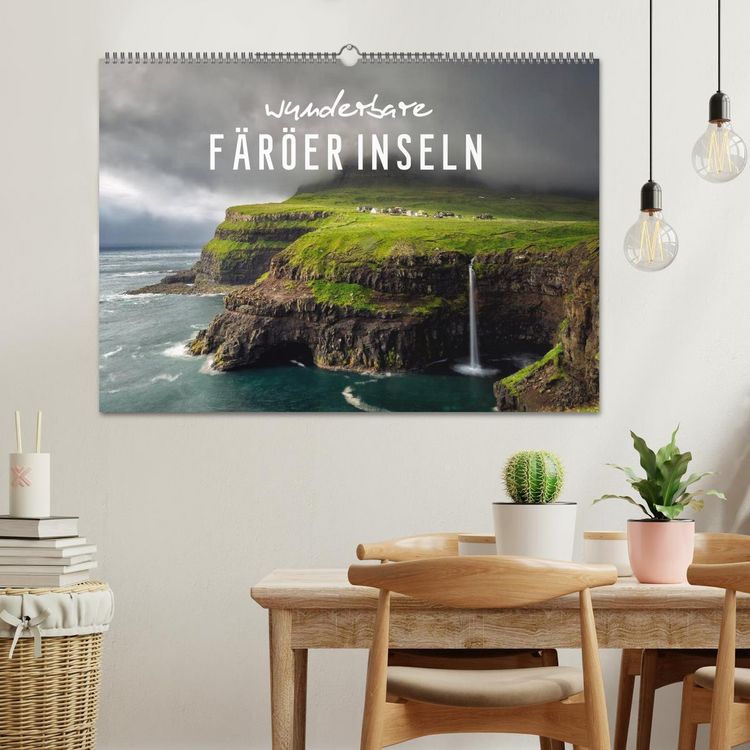 Produktbild: Wunderbare F&auml;r&ouml;er Inseln (Wandkalender 2026 DIN A2 quer), CALVENDO Monatskalender