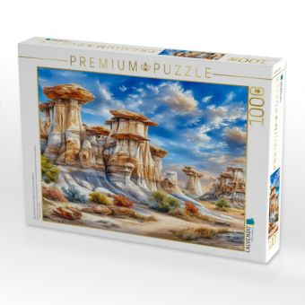 Produktbild: CALVENDO Puzzle Die Hoodoos in Drumheller in der Provinz Alberta | 1000 Teile Lege-Gr&ouml;&szlig;e 64x48cm Foto-Puzzle f&uuml;r gl&uuml;ckliche Stunden