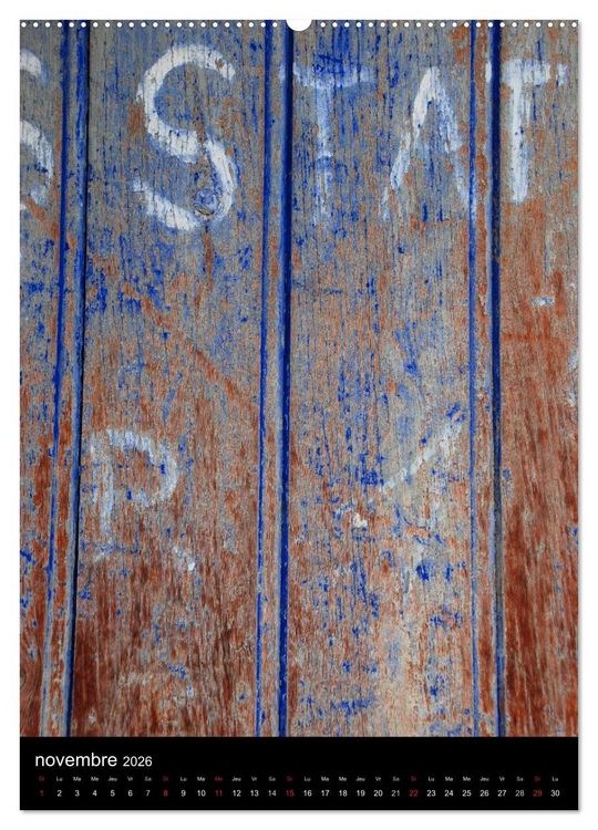 Produktbild: Les couleurs du temps sur le bois (Calendrier mural 2026 DIN A2 horizontal) calendrier de bureau