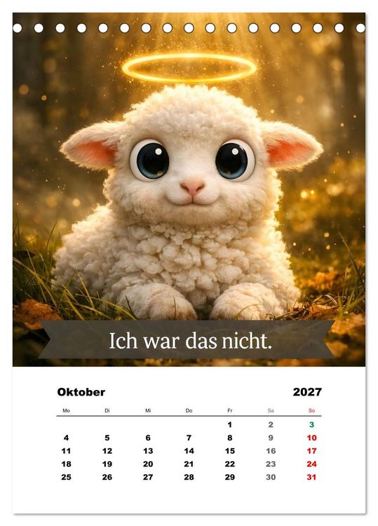 Produktbild: Tier-isch wahr! (Tischkalender 2027 DIN A5 hoch), CALVENDO Monatskalender