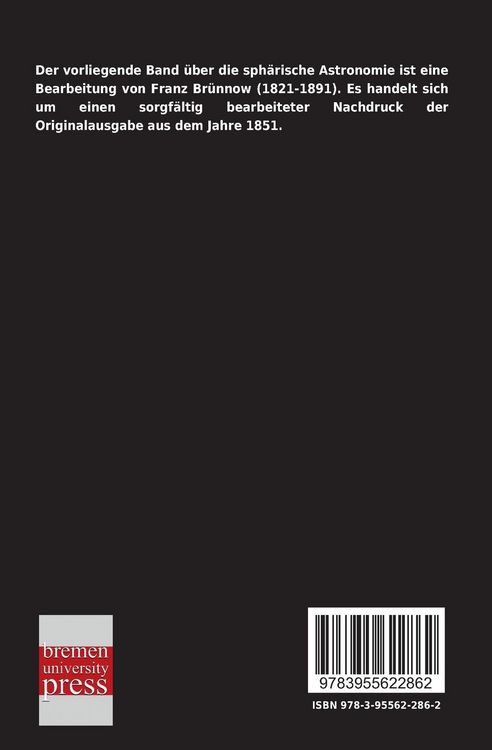 Produktbild: Lehrbuch der sph&auml;rischen Astronomie