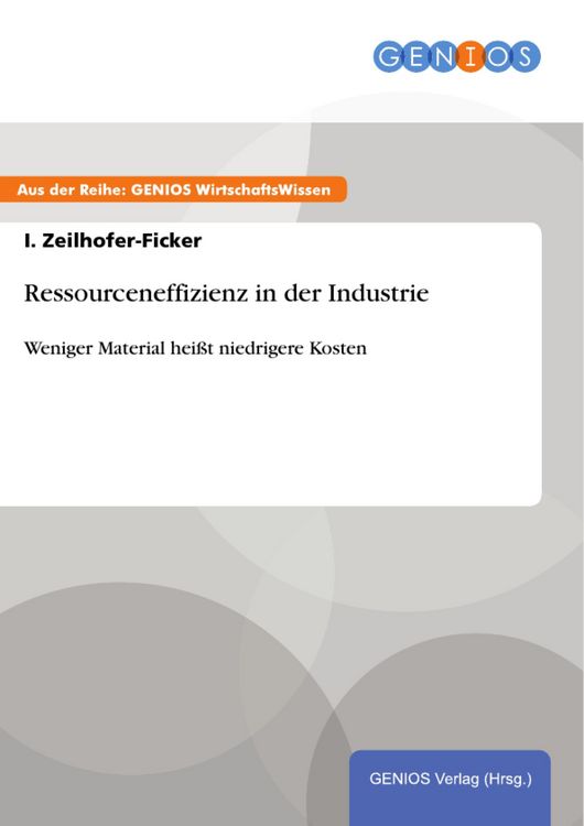 Produktbild: Ressourceneffizienz in der Industrie