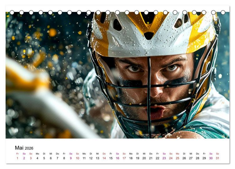 Produktbild: Lacrosse cool (Tischkalender 2026 DIN A5 quer), CALVENDO Monatskalender
