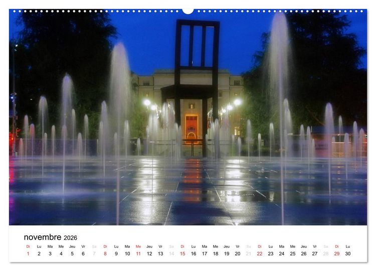 Produktbild: Gen&egrave;ve Points de vue (Calendrier mural 2026 DIN A2 vertical) calendrier de bureau