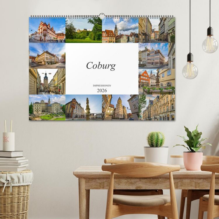 Produktbild: Coburg Impressionen (Wandkalender 2026 DIN A2 quer), CALVENDO Monatskalender
