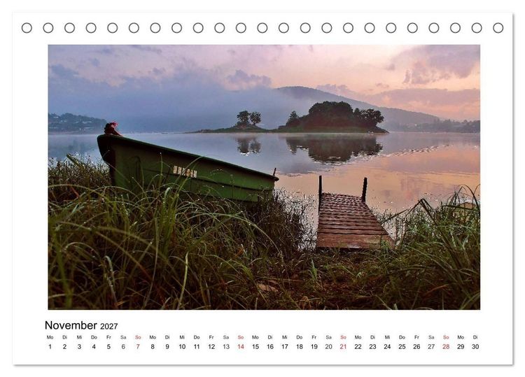 Produktbild: Morgens am Edersee (Tischkalender 2027 DIN A5 quer), CALVENDO Monatskalender