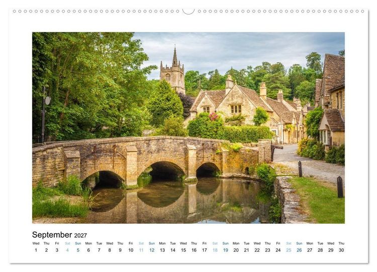 Produktbild: The Beauty of Southern England (High Quality Premium Wall Calendar 2027 DIN A2 landscape),CALVENDO 12 Month Wall Calendar