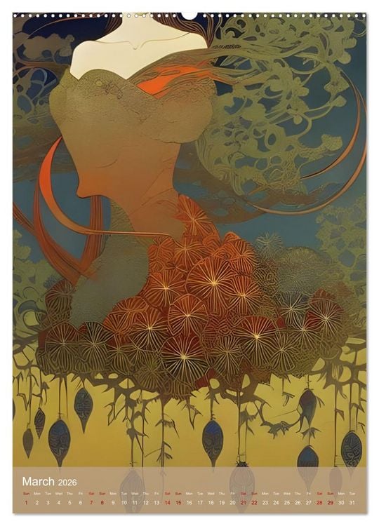 Produktbild: Hidden Beauty (High Quality Premium Wall Calendar 2026 DIN A2 portrait),CALVENDO 12 Month Wall Calendar