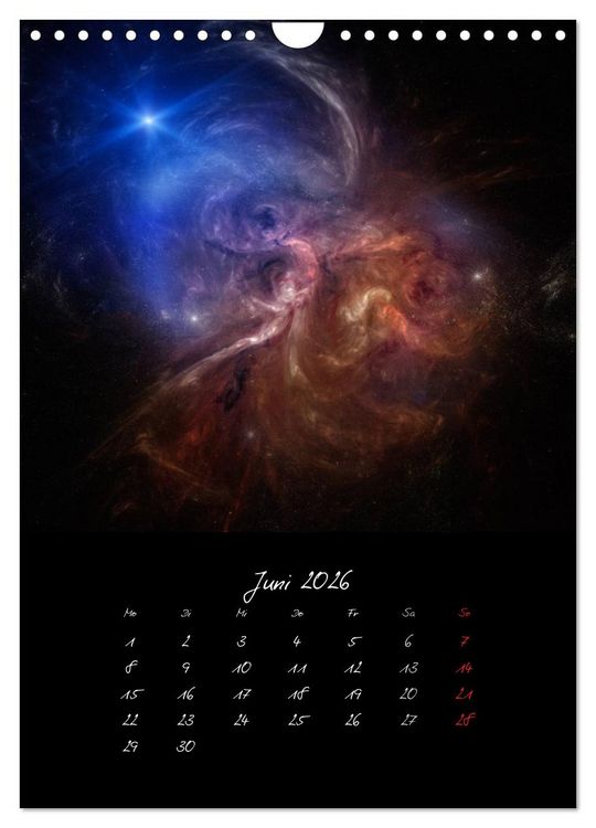 Produktbild: Die gro&szlig;e Reise in dem Universum (Wandkalender 2026 DIN A4 hoch), CALVENDO Monatskalender