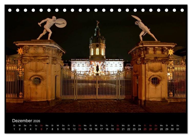 Produktbild: Berlin bei Nacht 2026 (Tischkalender 2026 DIN A5 quer), CALVENDO Monatskalender