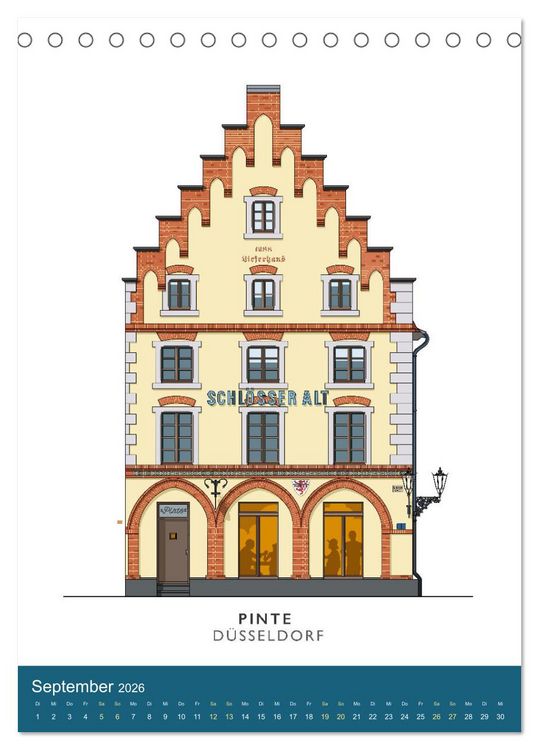 Produktbild: PROST! Bars und Kneipen in der D&uuml;sseldorfer Altstadt (Tischkalender 2026 DIN A5 hoch), CALVENDO Monatskalender