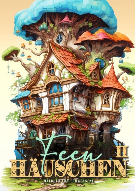 Produktbild: Feen H&auml;uschen Malbuch f&uuml;r Erwachsene 2