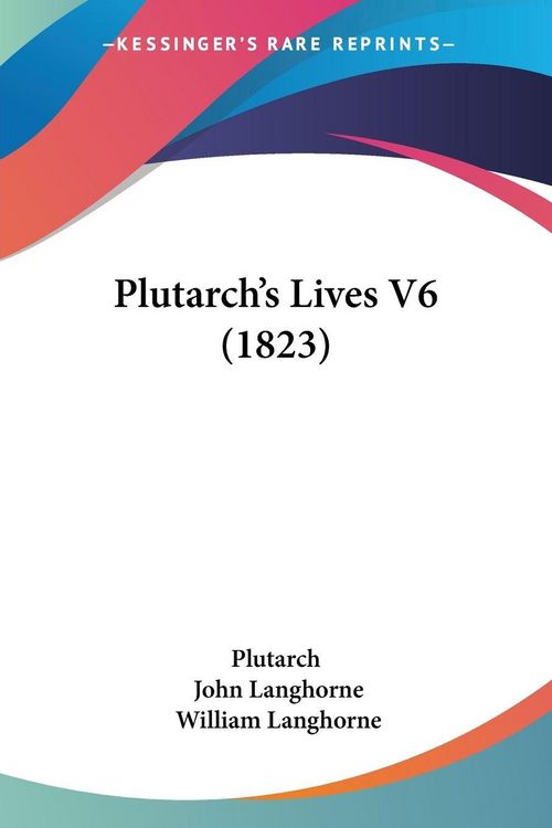 Produktbild: Plutarch's Lives V6 (1823)