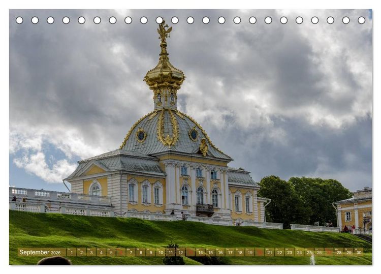 Produktbild: St. Petersburg - Alles Gold was gl&auml;nzt (Tischkalender 2026 DIN A5 quer), CALVENDO Monatskalender