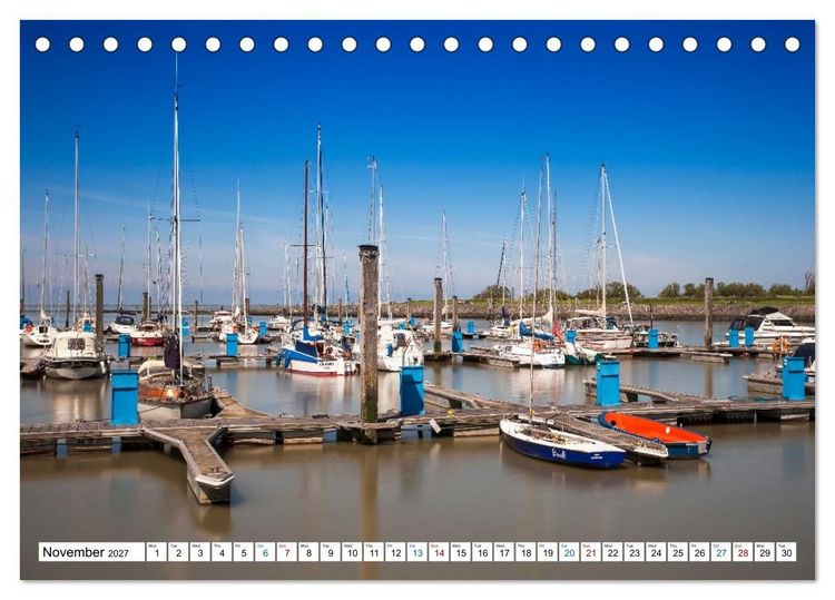 Produktbild: The German North Sea coast (Desk Calendar 2027 DIN A5 landscape), CALVENDO 12 Month DeskCalendar