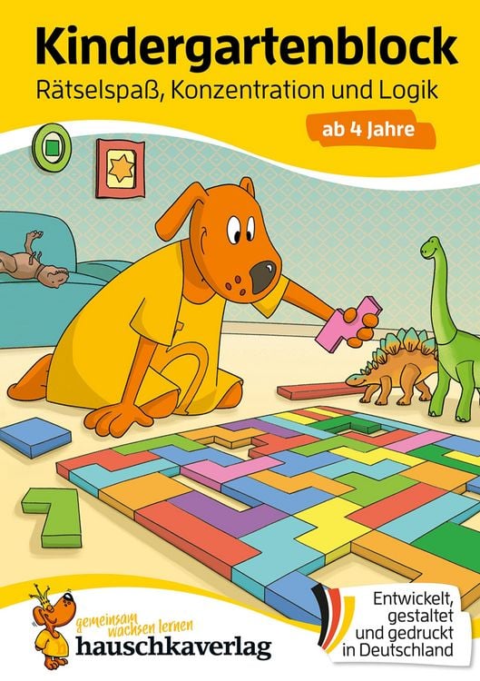 Produktbild: Kindergartenblock ab 4 Jahre - Rätsel-Spaß, Konzentration und Logik