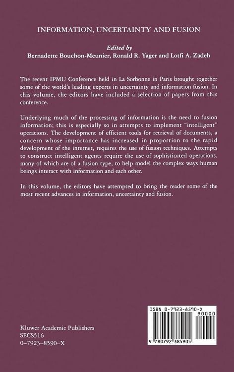 Produktbild: Information, Uncertainty and Fusion