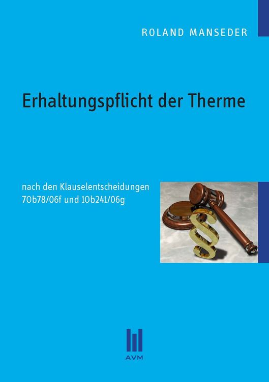 Produktbild: Erhaltungspflicht der Therme