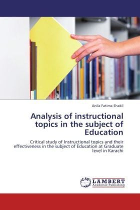 Produktbild: Shakil, A: Analysis of instructional topics in the subject o