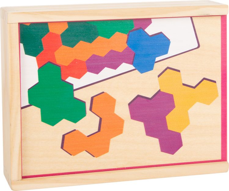 Produktbild: Lernspiel Holzpuzzle Hexagon