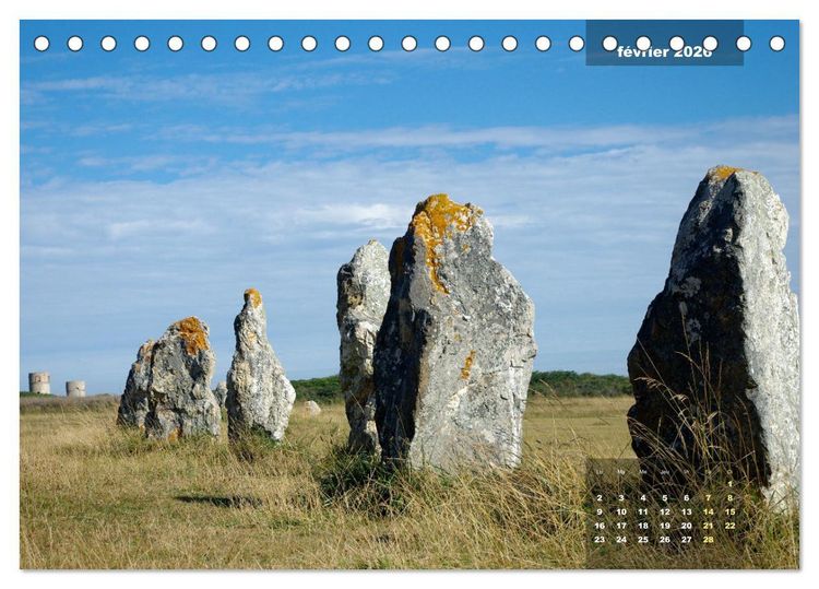 Produktbild: Bretagne Beaux sites du Finist&egrave;re (Calendrier de bureau 2026 DIN A5 vertical), CALVENDO calendrier mensuel